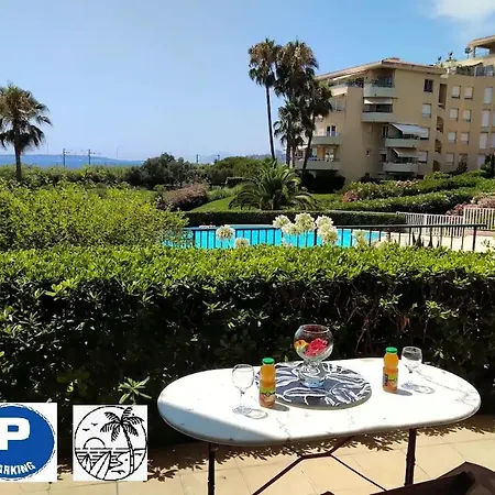 Antibes T2 Vue Mer 48M2 Terrasse Parking Piscine Plage Exterior photo